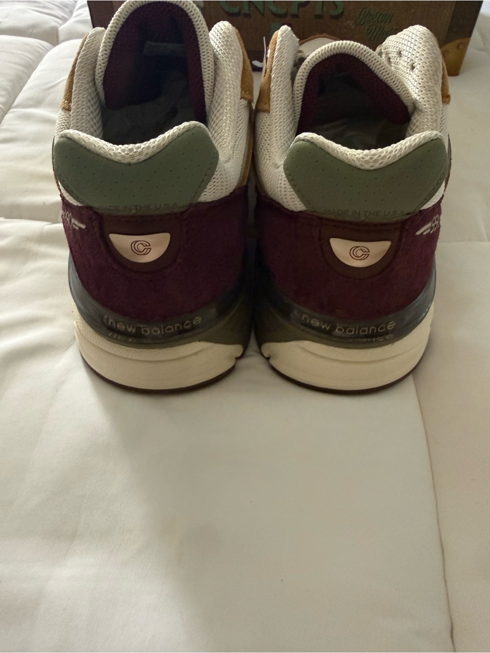 NEW BALANCE CNCPTS X 990V4 MADE IN USA 'PATINA' Pumpernickel/Dark Olivine Sz 11 - Picture 6 of 9